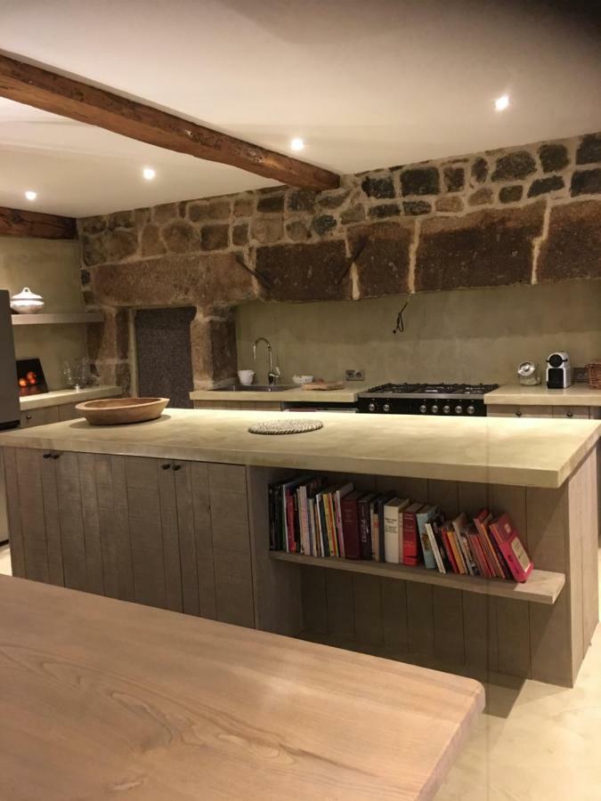 LA CURE grande maison de charme de 2 a 14 personnes Saint-Urcize Extérieur photo